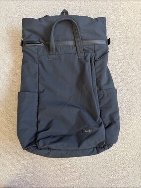 Men’s Steven Alan Black Roll-Top Backpack